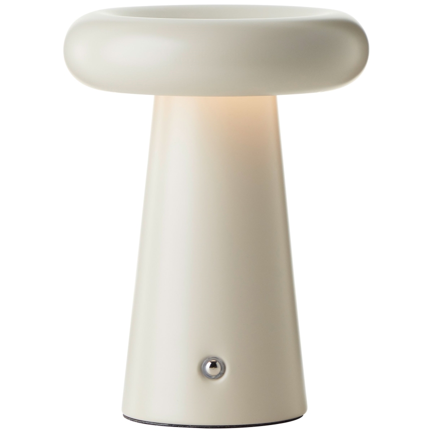 Brilliant - Lámpara de mesa regulable LED táctil MUFFIN LED/3W/5V USB 2600 mAh IP44 crema