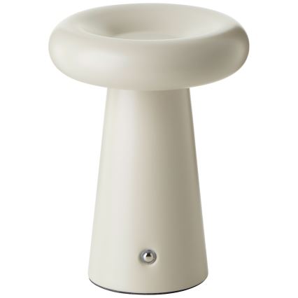 Brilliant - Lámpara de mesa regulable LED táctil MUFFIN LED/3W/5V USB 2600 mAh IP44 crema