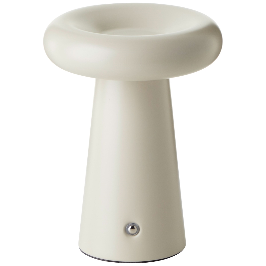 Brilliant - Lámpara de mesa regulable LED táctil MUFFIN LED/3W/5V USB 2600 mAh IP44 crema