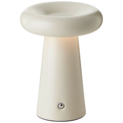 Brilliant - Lámpara de mesa regulable LED táctil MUFFIN LED/3W/5V USB 2600 mAh IP44 crema