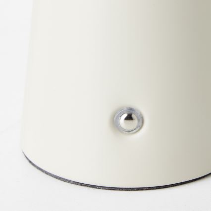 Brilliant - Lámpara de mesa regulable LED táctil MUFFIN LED/3W/5V USB 2600 mAh IP44 crema
