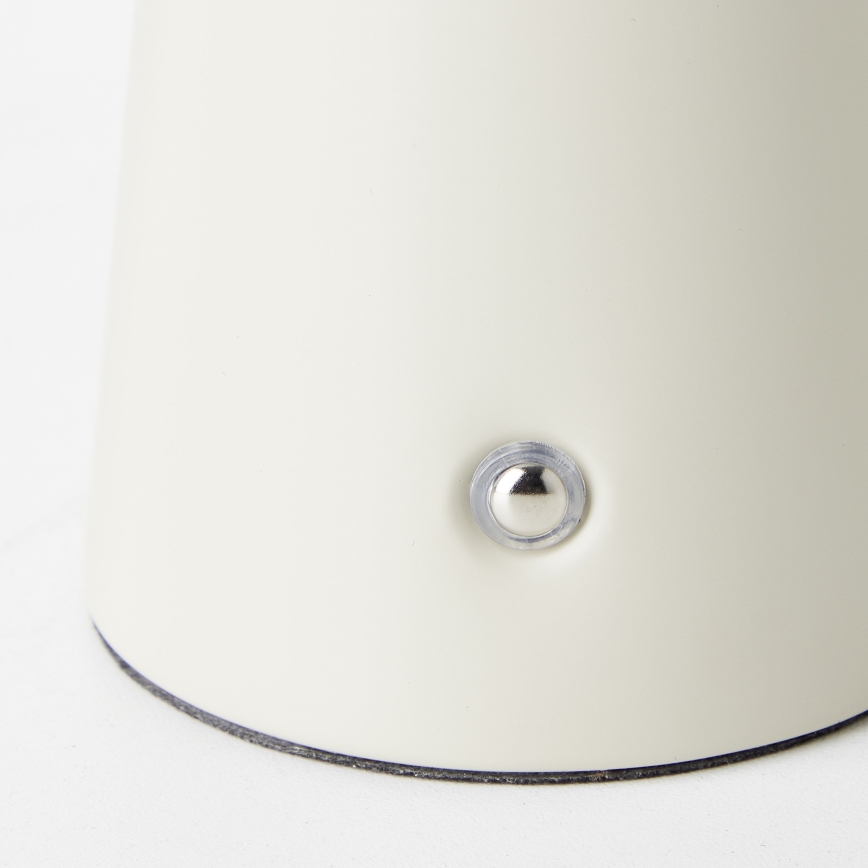 Brilliant - Lámpara de mesa regulable LED táctil MUFFIN LED/3W/5V USB 2600 mAh IP44 crema