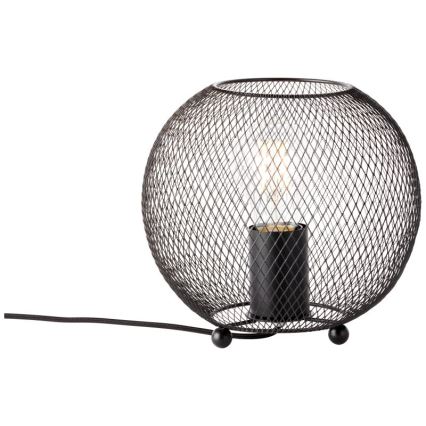 Brilliant - Lámpara de mesa SOCO 1xE27/60W/230V negro