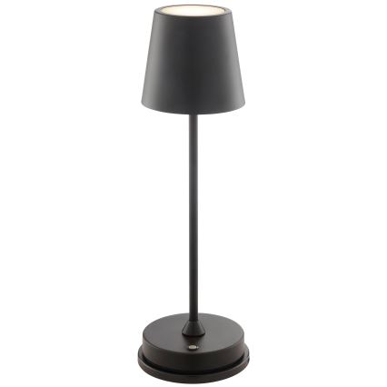 Brilliant - Lámpara de mesa exterior recargable táctil LED regulable ELORA LED/2,5W/5V 2700K 2600 mAh IP44 negra