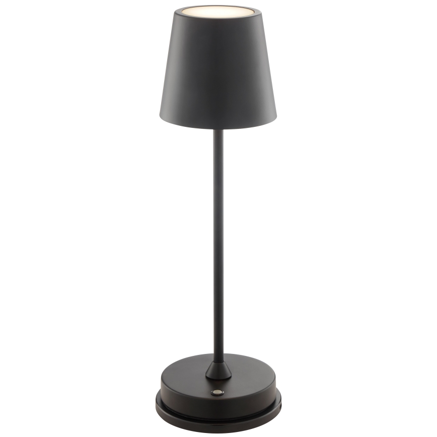 Brilliant - Lámpara de mesa exterior recargable táctil LED regulable ELORA LED/2,5W/5V 2700K 2600 mAh IP44 negra