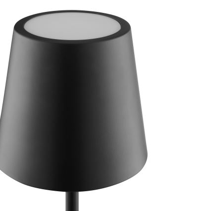 Brilliant - Lámpara de mesa exterior recargable táctil LED regulable ELORA LED/2,5W/5V 2700K 2600 mAh IP44 negra