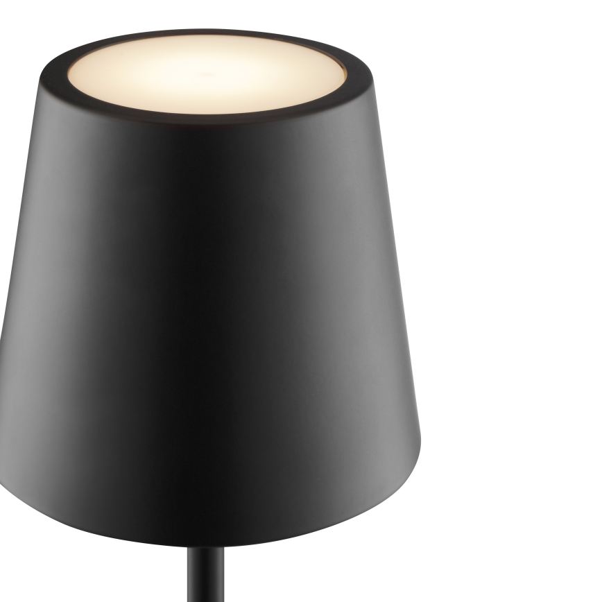 Brilliant - Lámpara de mesa exterior recargable táctil LED regulable ELORA LED/2,5W/5V 2700K 2600 mAh IP44 negra