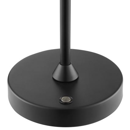 Brilliant - Lámpara de mesa exterior recargable táctil LED regulable ELORA LED/2,5W/5V 2700K 2600 mAh IP44 negra