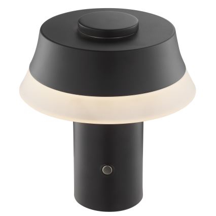 Brilliant - Lámpara de mesa LED táctil recargable regulable KINICH LED/2,5W/5V 2700K 2600 mAh negra
