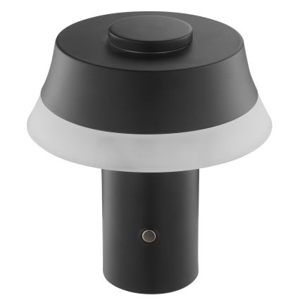 Brilliant - Lámpara de mesa LED táctil recargable regulable KINICH LED/2,5W/5V 2700K 2600 mAh negra