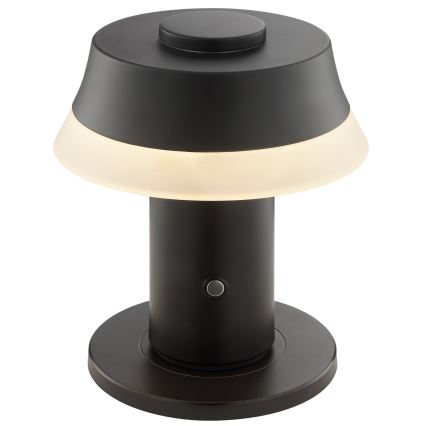 Brilliant - Lámpara de mesa LED táctil recargable regulable KINICH LED/2,5W/5V 2700K 2600 mAh negra
