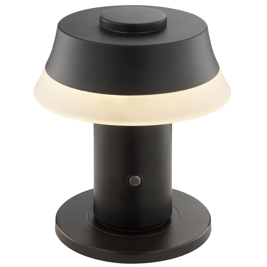 Brilliant - Lámpara de mesa LED táctil recargable regulable KINICH LED/2,5W/5V 2700K 2600 mAh negra