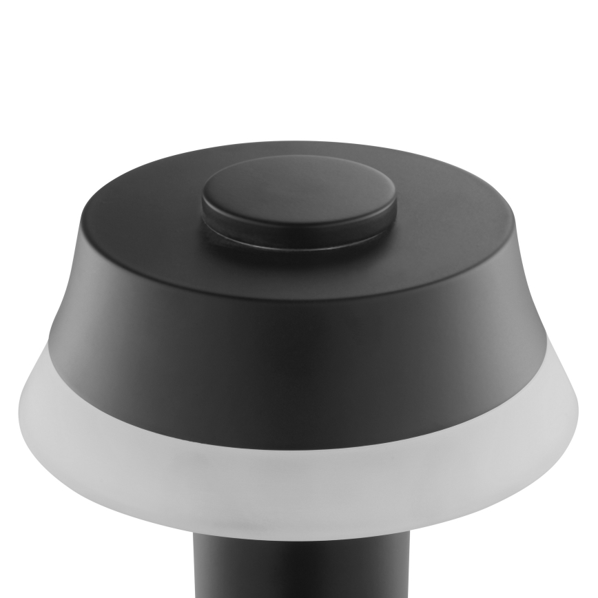 Brilliant - Lámpara de mesa LED táctil recargable regulable KINICH LED/2,5W/5V 2700K 2600 mAh negra