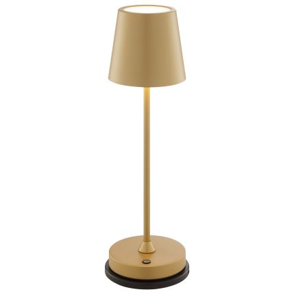 Brilliant - Lámpara de mesa LED regulable, recargable y táctil para exterior ELORA LED/2,5W/5V 2700K 2600 mAh IP44 dorada