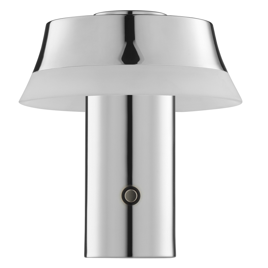 Brilliant - Lámpara de mesa táctil recargable LED regulable KINICH LED/2,5W/5V 2700K 2600 mAh cromo brillante