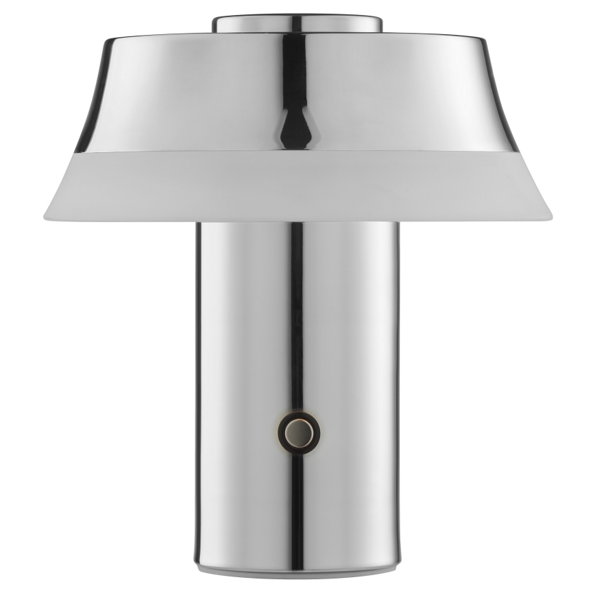 Brilliant - Lámpara de mesa táctil recargable LED regulable KINICH LED/2,5W/5V 2700K 2600 mAh cromo brillante