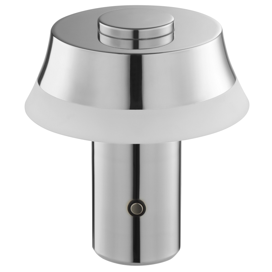 Brilliant - Lámpara de mesa táctil recargable LED regulable KINICH LED/2,5W/5V 2700K 2600 mAh cromo brillante