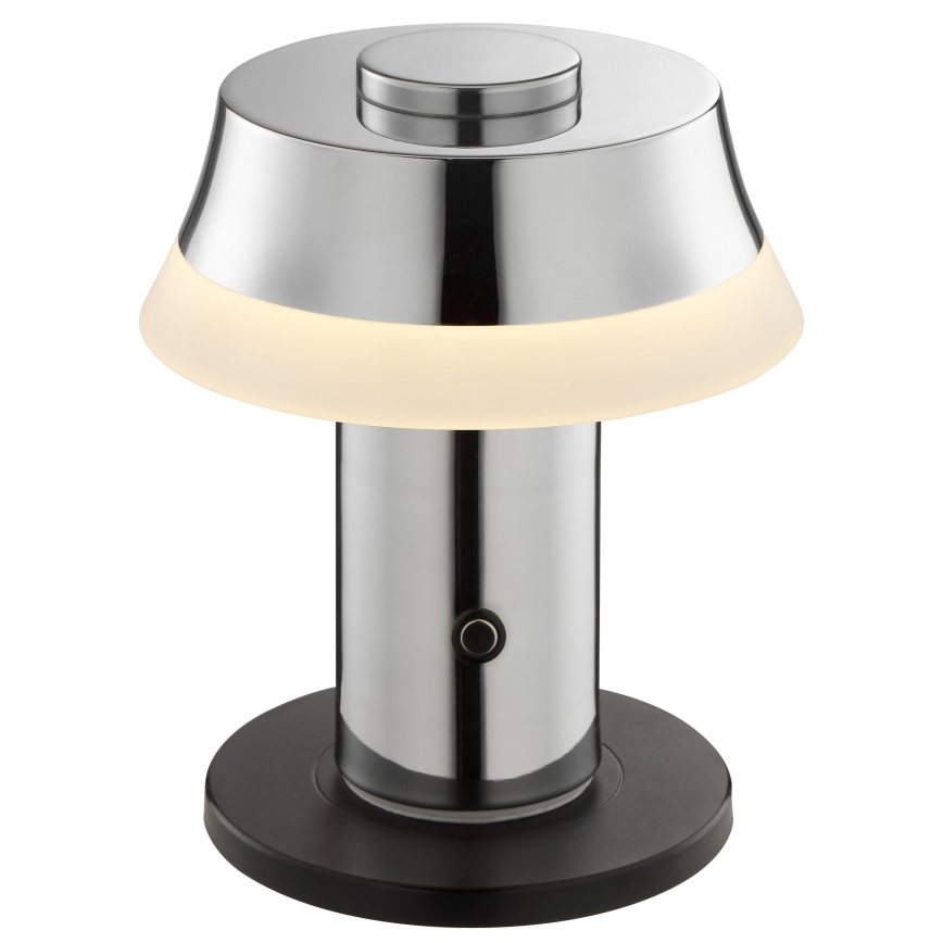 Brilliant - Lámpara de mesa táctil recargable LED regulable KINICH LED/2,5W/5V 2700K 2600 mAh cromo brillante