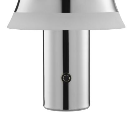 Brilliant - Lámpara de mesa táctil recargable LED regulable KINICH LED/2,5W/5V 2700K 2600 mAh cromo brillante