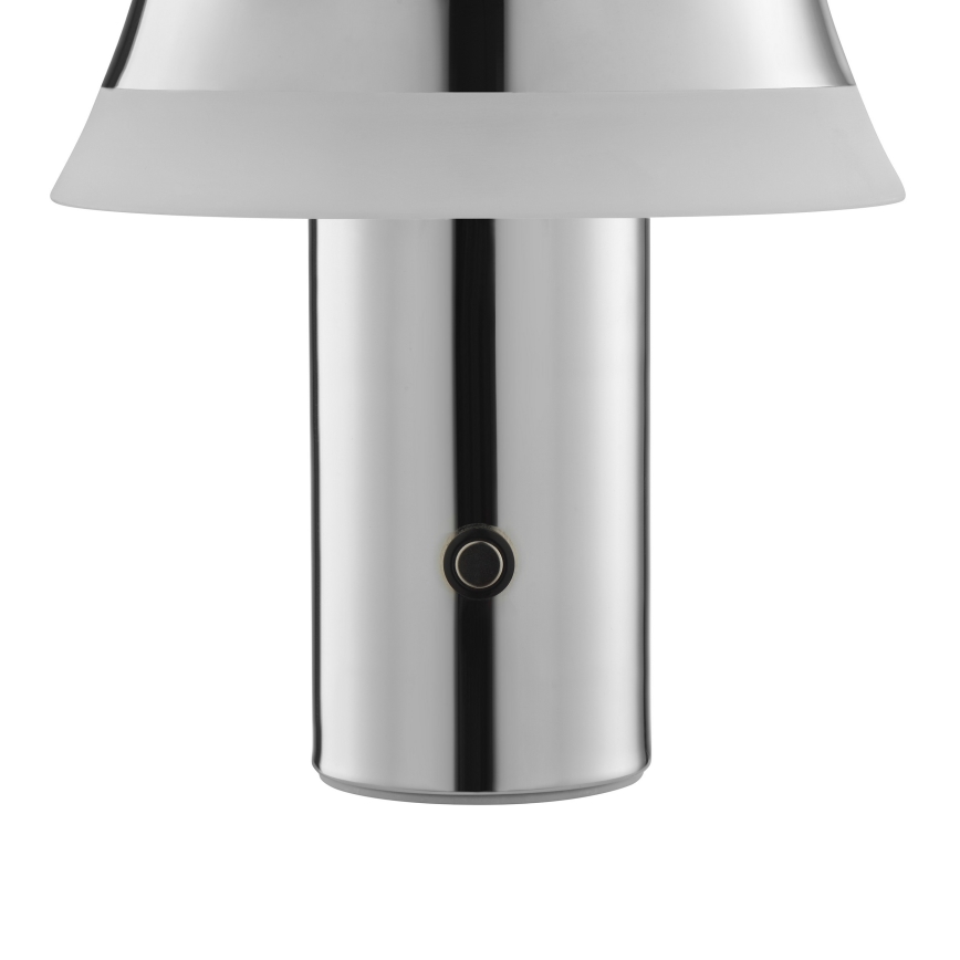 Brilliant - Lámpara de mesa táctil recargable LED regulable KINICH LED/2,5W/5V 2700K 2600 mAh cromo brillante