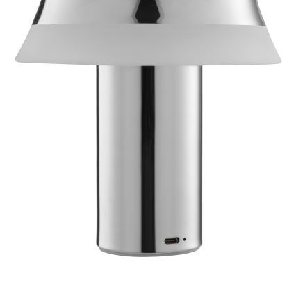 Brilliant - Lámpara de mesa táctil recargable LED regulable KINICH LED/2,5W/5V 2700K 2600 mAh cromo brillante