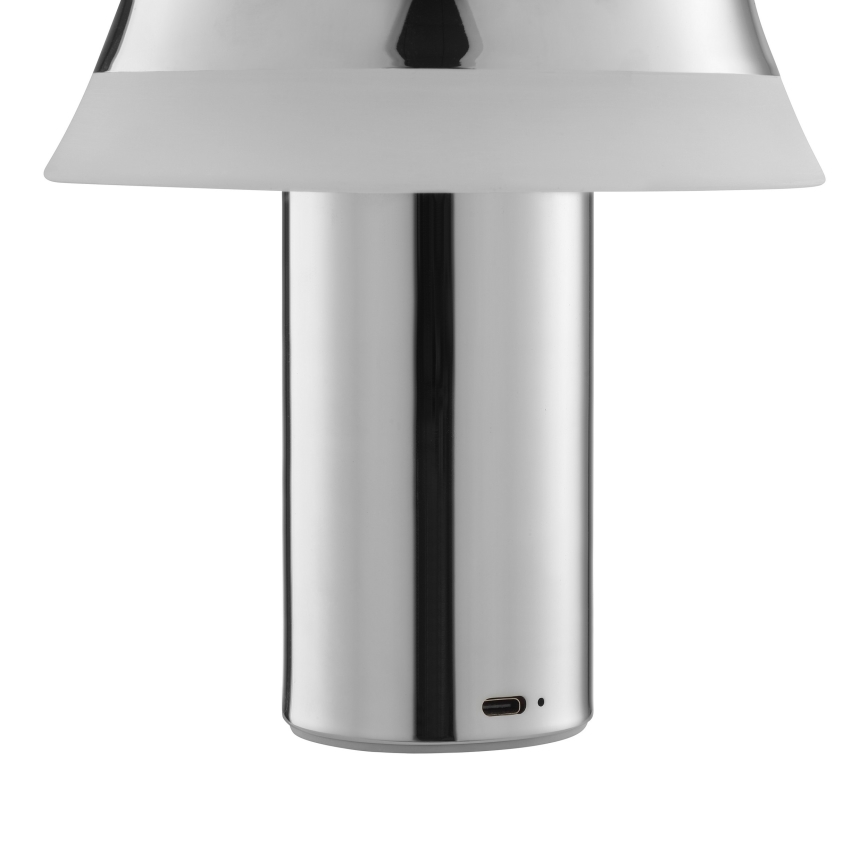 Brilliant - Lámpara de mesa táctil recargable LED regulable KINICH LED/2,5W/5V 2700K 2600 mAh cromo brillante
