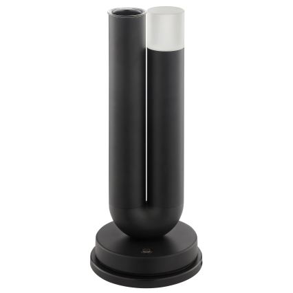 Brilliant - Lámpara de mesa para exterior LED regulable recargable táctil SAYU LED/2,5W/5V 2700K 2600 mAh IP44 negra
