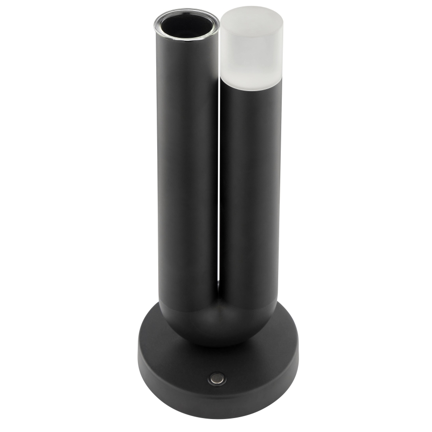Brilliant - Lámpara de mesa para exterior LED regulable recargable táctil SAYU LED/2,5W/5V 2700K 2600 mAh IP44 negra