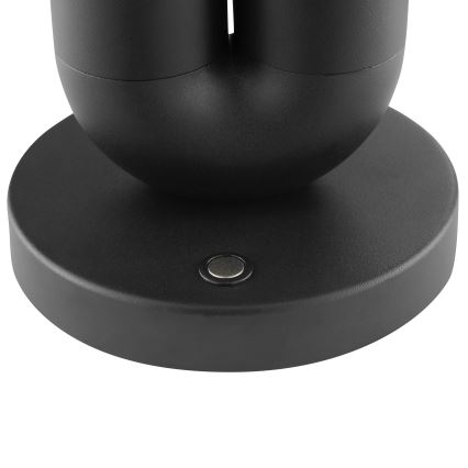 Brilliant - Lámpara de mesa para exterior LED regulable recargable táctil SAYU LED/2,5W/5V 2700K 2600 mAh IP44 negra