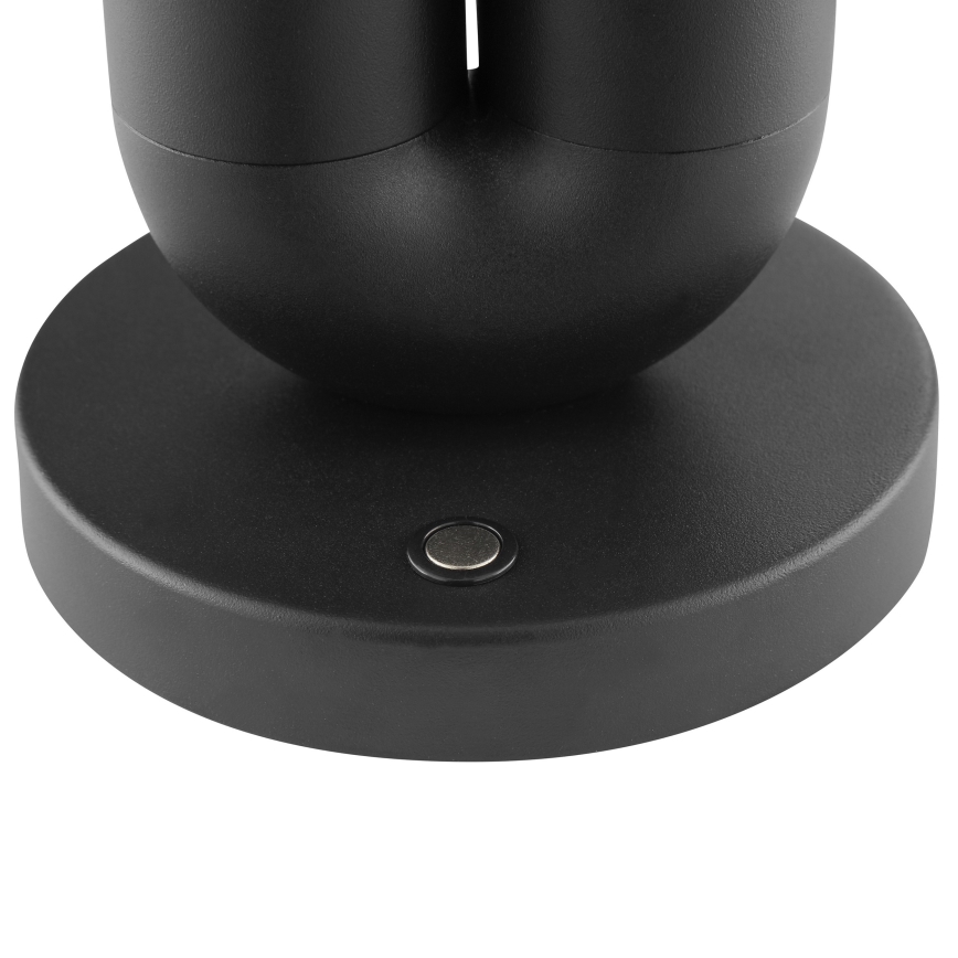 Brilliant - Lámpara de mesa para exterior LED regulable recargable táctil SAYU LED/2,5W/5V 2700K 2600 mAh IP44 negra