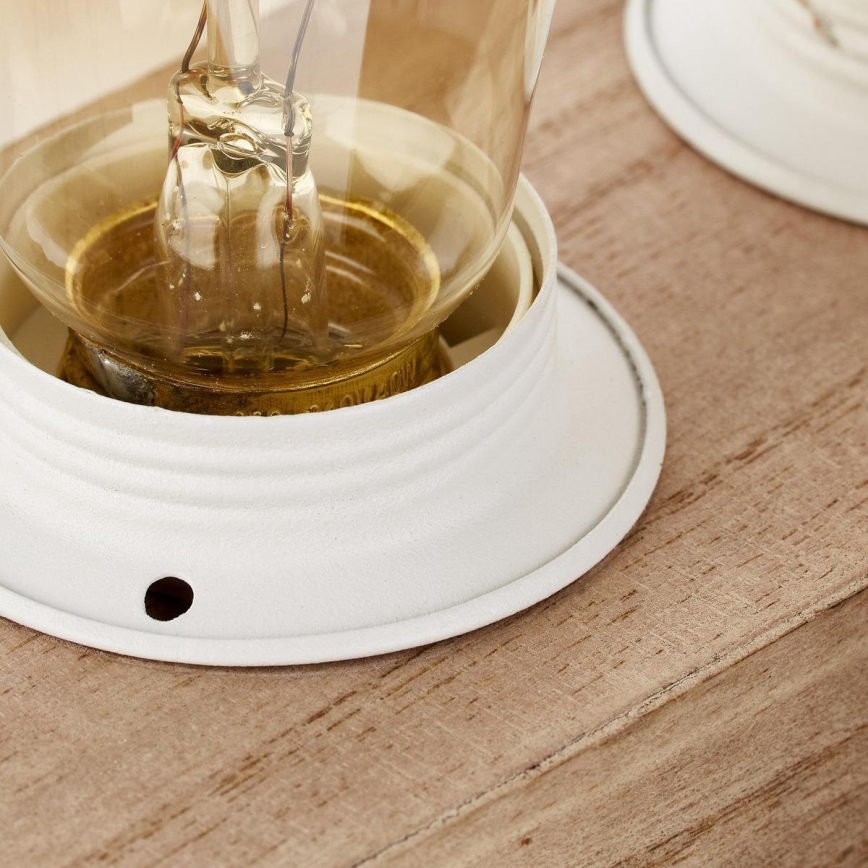 Brilliant - Lámpara de mesa WHITEWOOD 4xE27/60W/230V