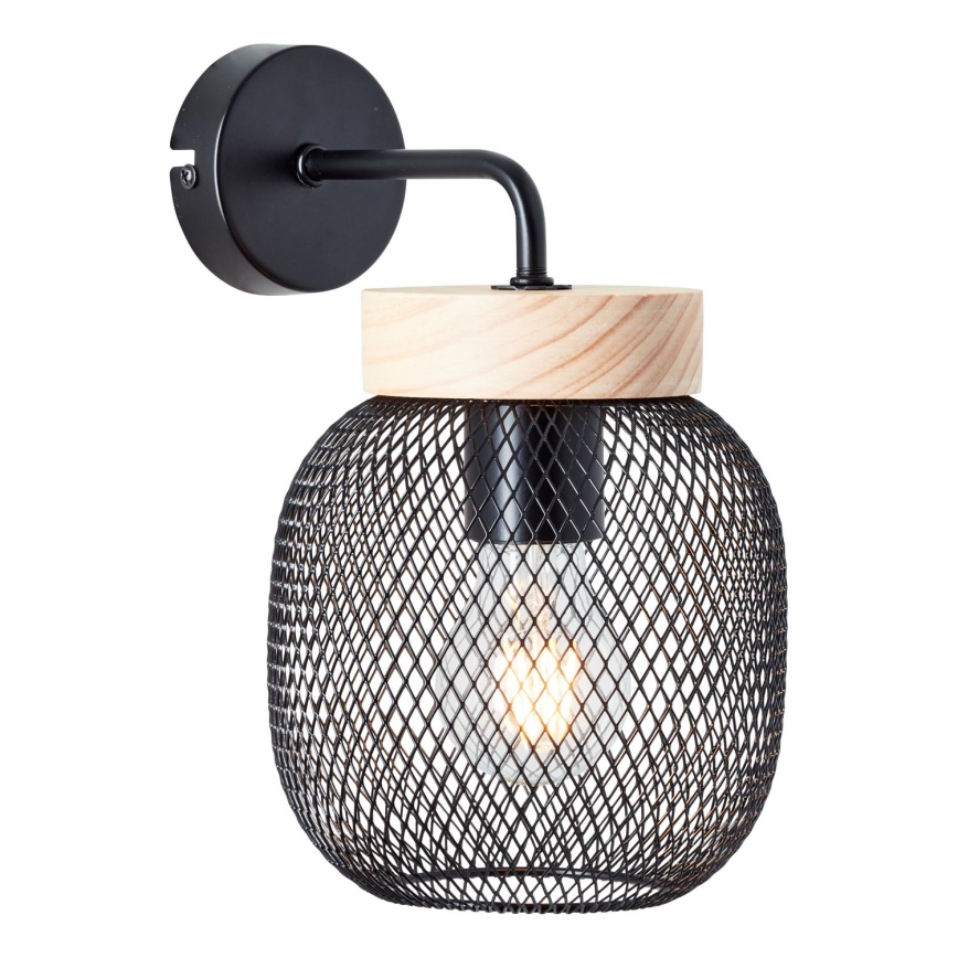 Brilliant - Lámpara de pared GIADA 1xE27/40W/230V negra