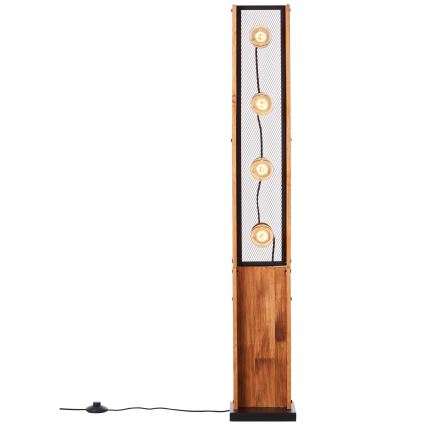Brilliant - Lámpara de pie CALANDRA 4xE27/42W/230V pino