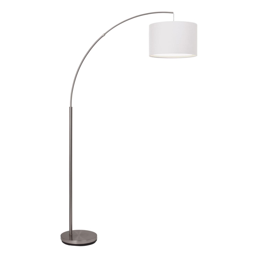 Brilliant - Lámpara de pie CLARIE 1xE27/60W/230V cromo mate/blanco