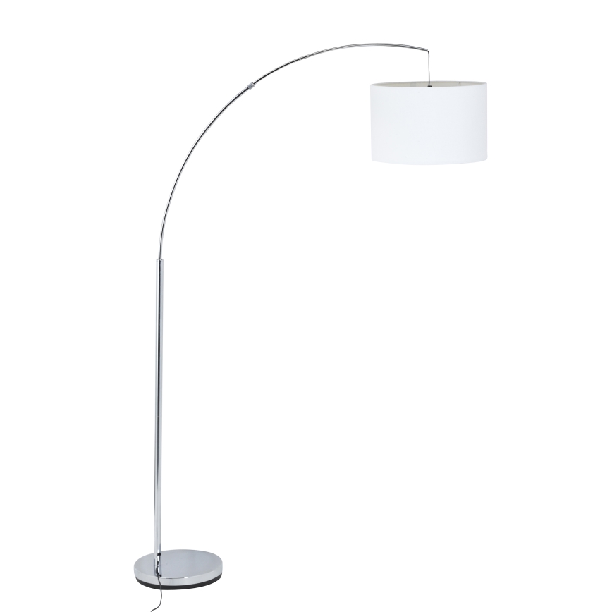 Brilliant - Lámpara de pie CLARIE 1xE27/60W/230V cromo mate/blanco