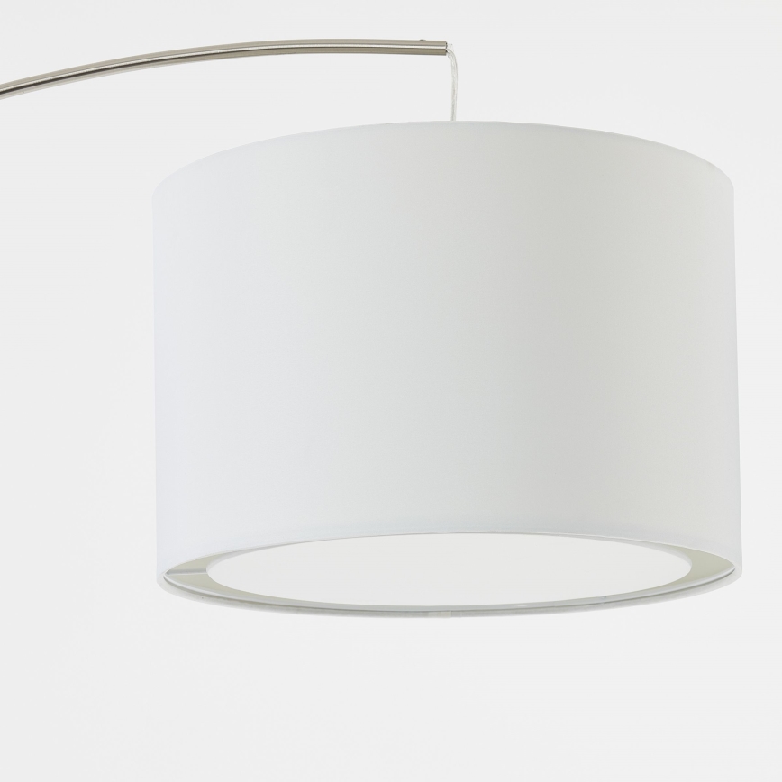 Brilliant - Lámpara de pie CLARIE 1xE27/60W/230V cromo mate/blanco