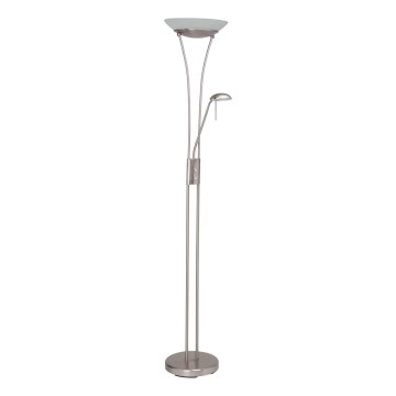 Brilliant - Lámpara de pie LED regulable FINN 2xLED/13W/230V cromo mate