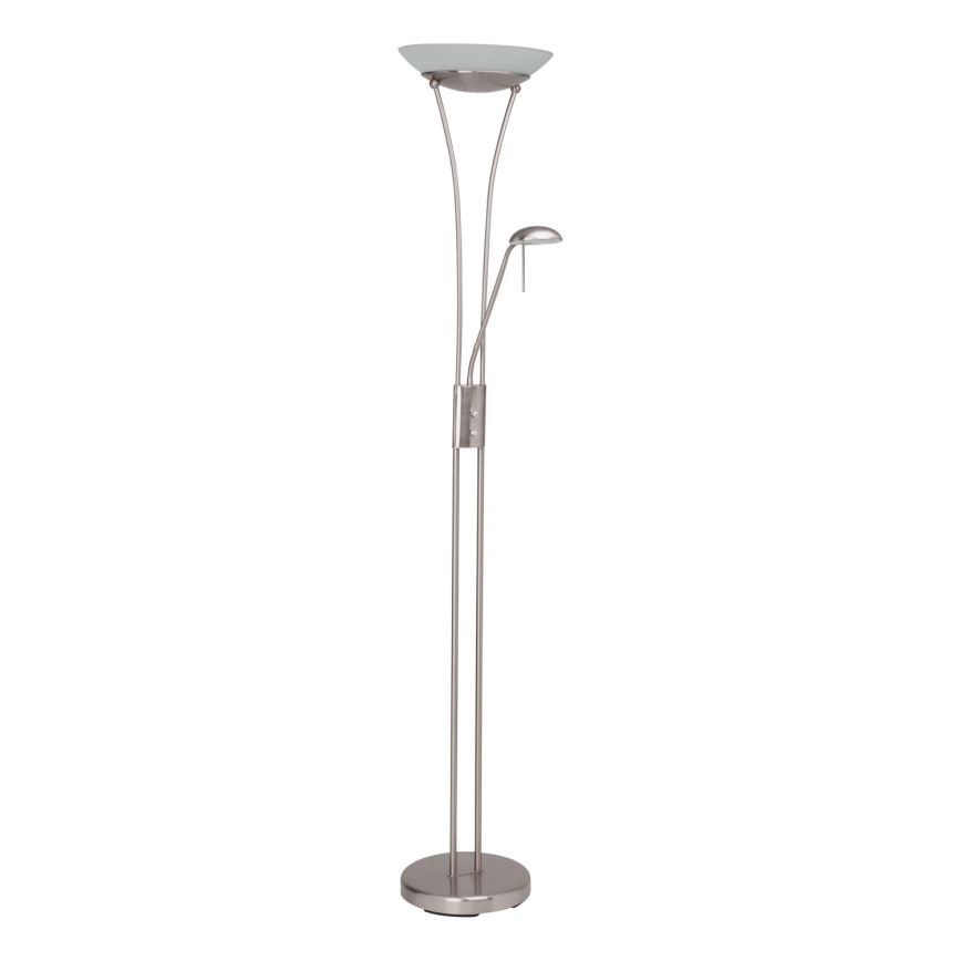 Brilliant - Lámpara de pie LED regulable FINN 2xLED/13W/230V cromo mate