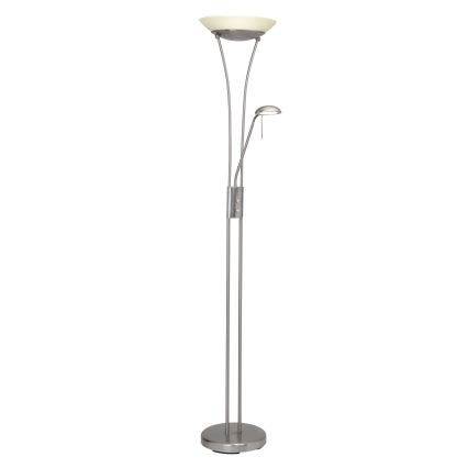 Brilliant - Lámpara de pie LED regulable FINN 2xLED/13W/230V cromo mate