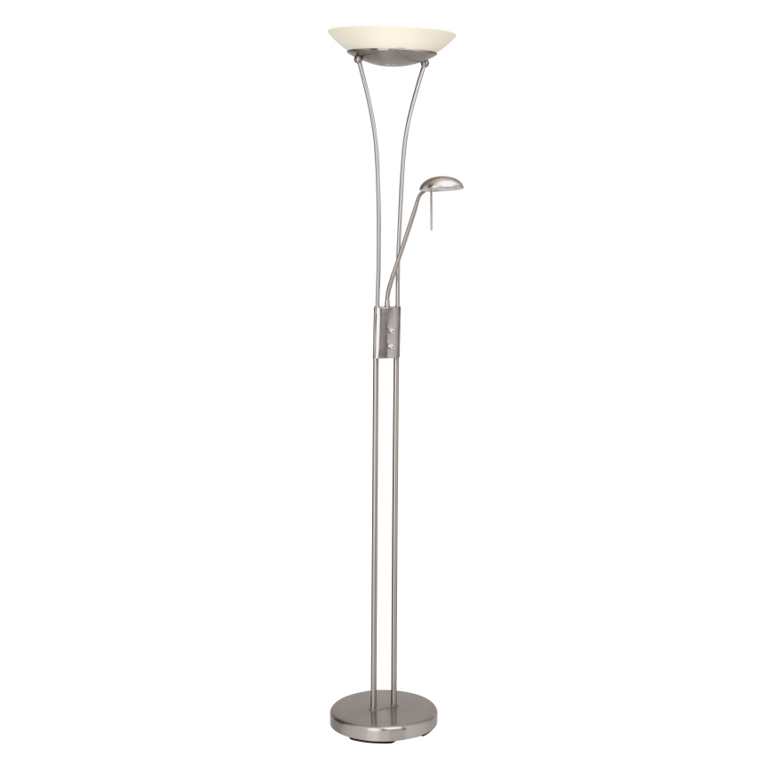 Brilliant - Lámpara de pie LED regulable FINN 2xLED/13W/230V cromo mate