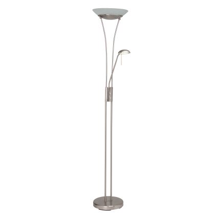 Brilliant - Lámpara de pie LED regulable FINN 2xLED/13W/230V cromo mate