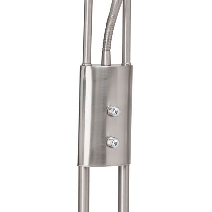 Brilliant - Lámpara de pie LED regulable FINN 2xLED/13W/230V cromo mate