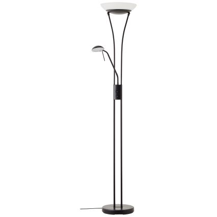 Brilliant - Lámpara de pie LED regulable FINN 2xLED/13W/230V negra