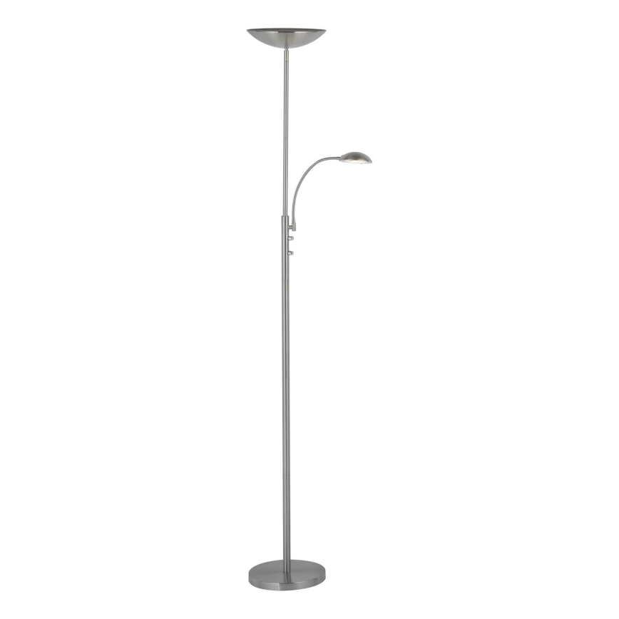 Brilliant - Lámpara de pie LED regulable ROSANNA 2xLED/13W/230V cromo mate