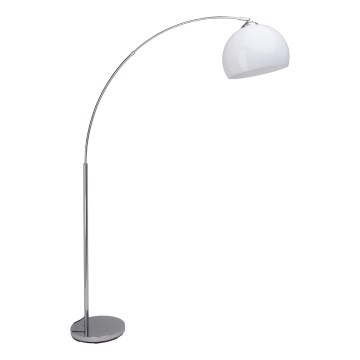 Brilliant - Lámpara de pie VESSA 1xE27/60W/230V cromado brillante/blanco