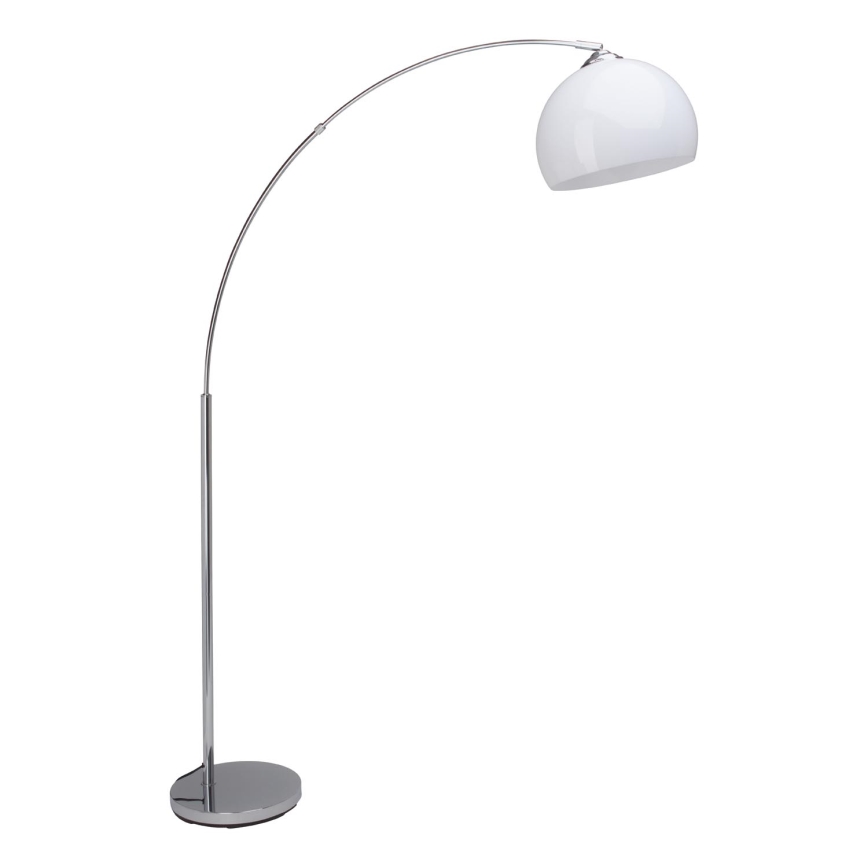 Brilliant - Lámpara de pie VESSA 1xE27/60W/230V cromado brillante/blanco