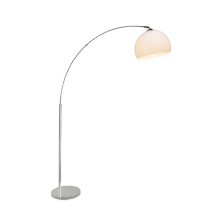 Brilliant - Lámpara de pie VESSA 1xE27/60W/230V cromado brillante/blanco