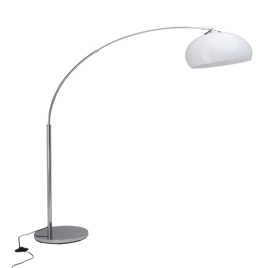 Brilliant - Lámpara de pie VESSA 1xE27/60W/230V cromado brillante/blanco