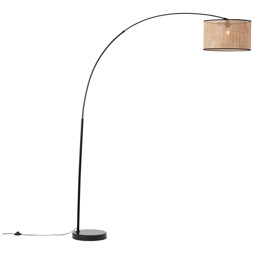 Brilliant - Lámpara de pie WILEY 1xE27/60W/230V negra/beige
