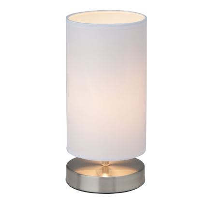 Brilliant - Lámpara de sobremesa CLARIE 1xE14/40W/230V cromo mate/blanco